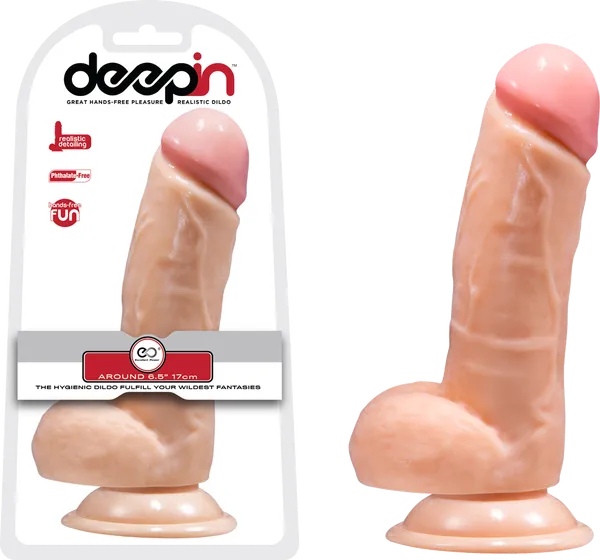 6.5 Realistic Dong With Balls (Flesh)