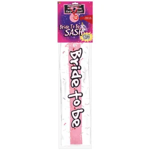 Bachelorette Outta Control Flashing Sash - White