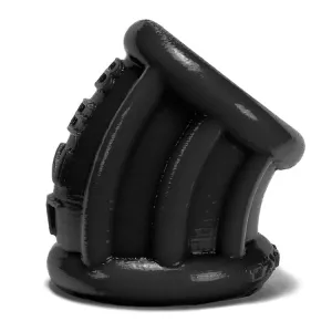 Bent 1 Ball Stretcher Curved Silicone  - Small - Black