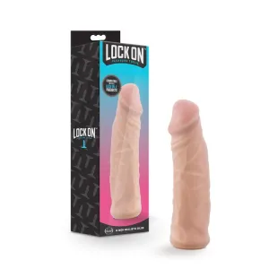 Blush Lock On Realistic 8 in. Lock On Dildo Beige