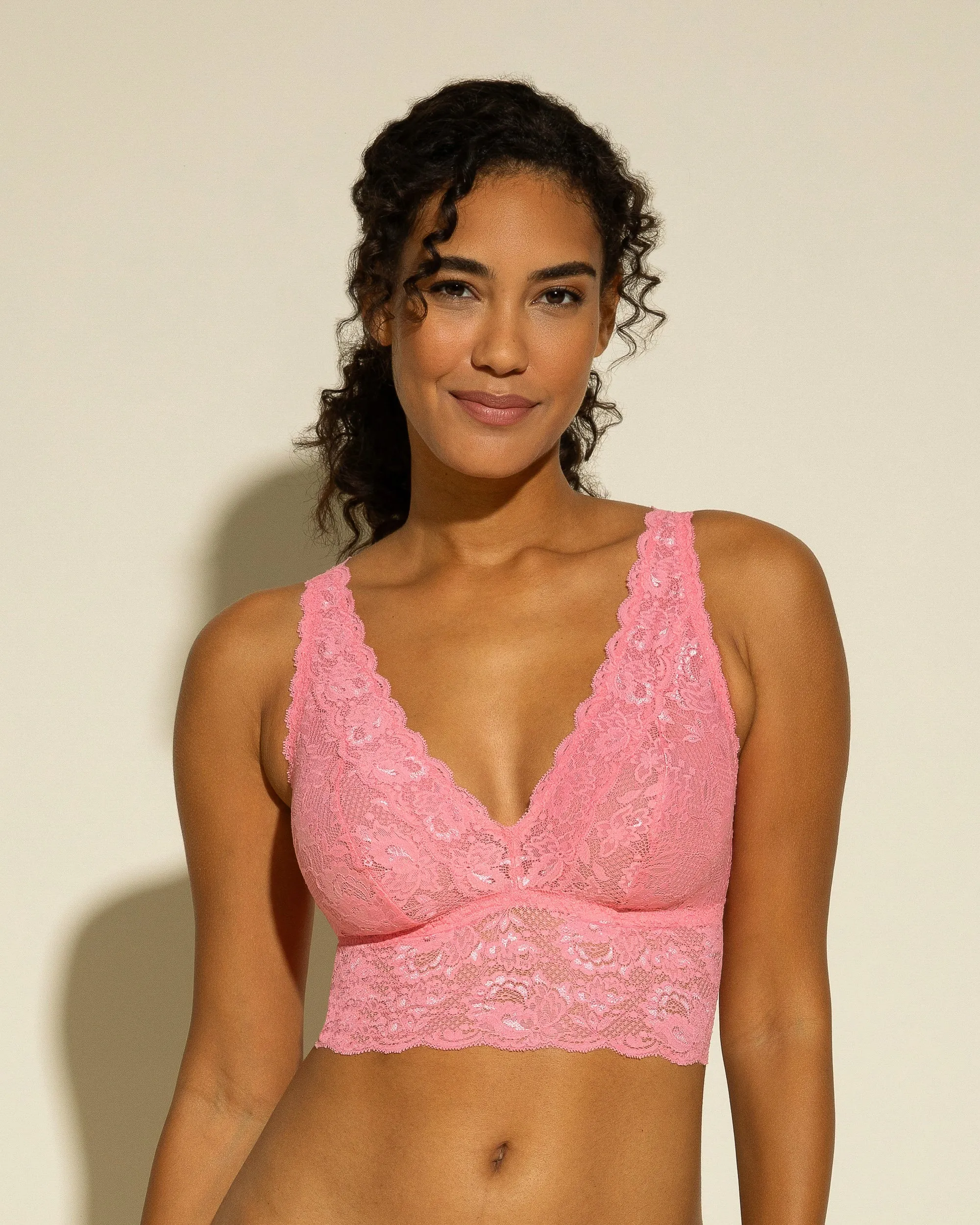 Bralette Alta Con Scollatura Profonda