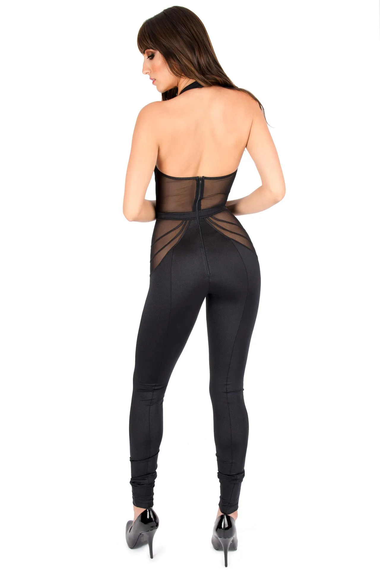 Deco Plunge Catsuit