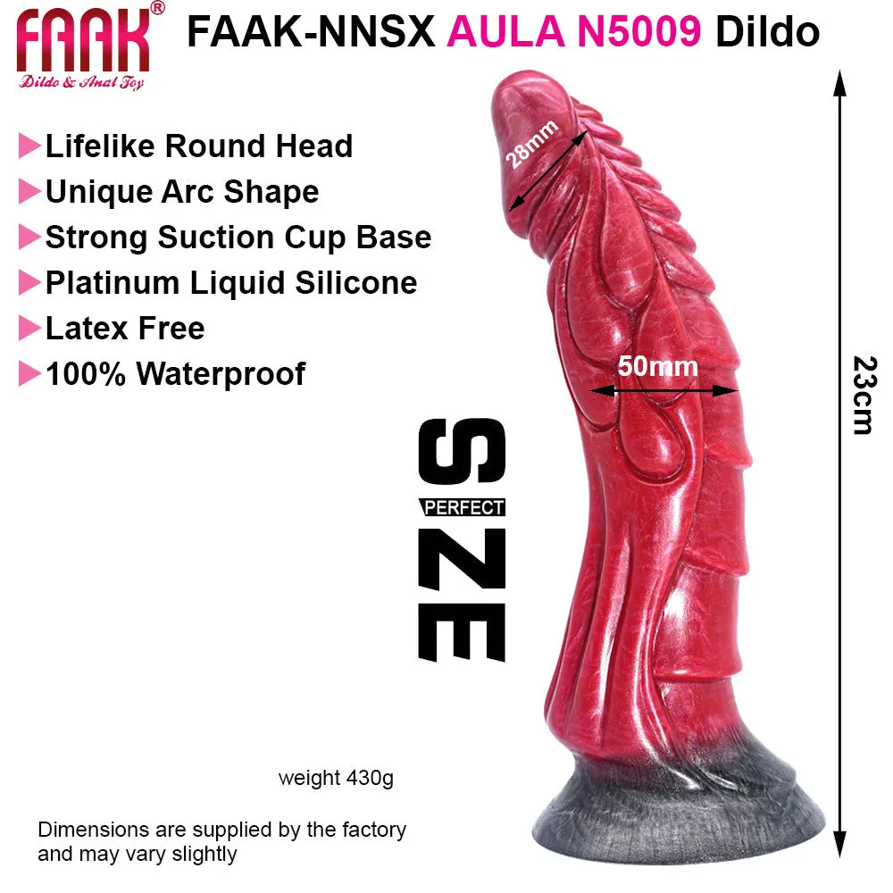 FAAK N5009 Aula 9 Platinum Liquid Silicone Anal Plug Dildo