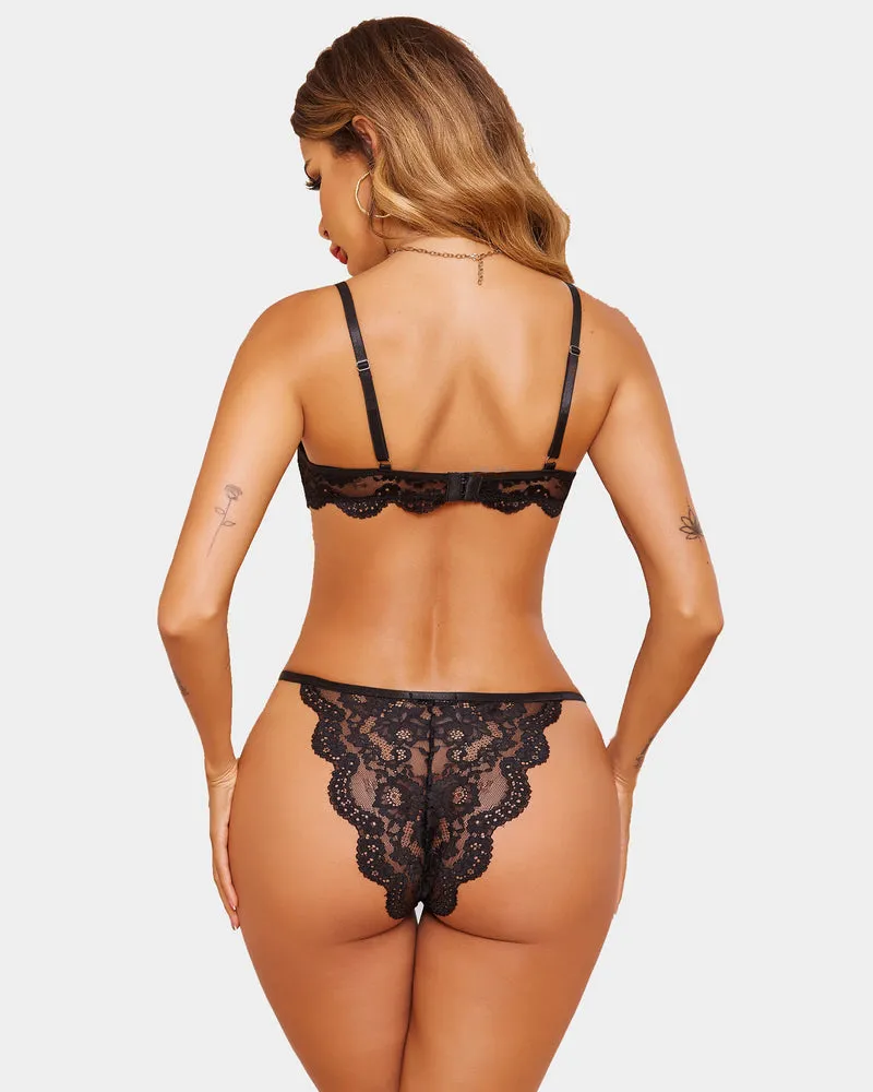 Fairy Floral Lace Bra and Panty Sets