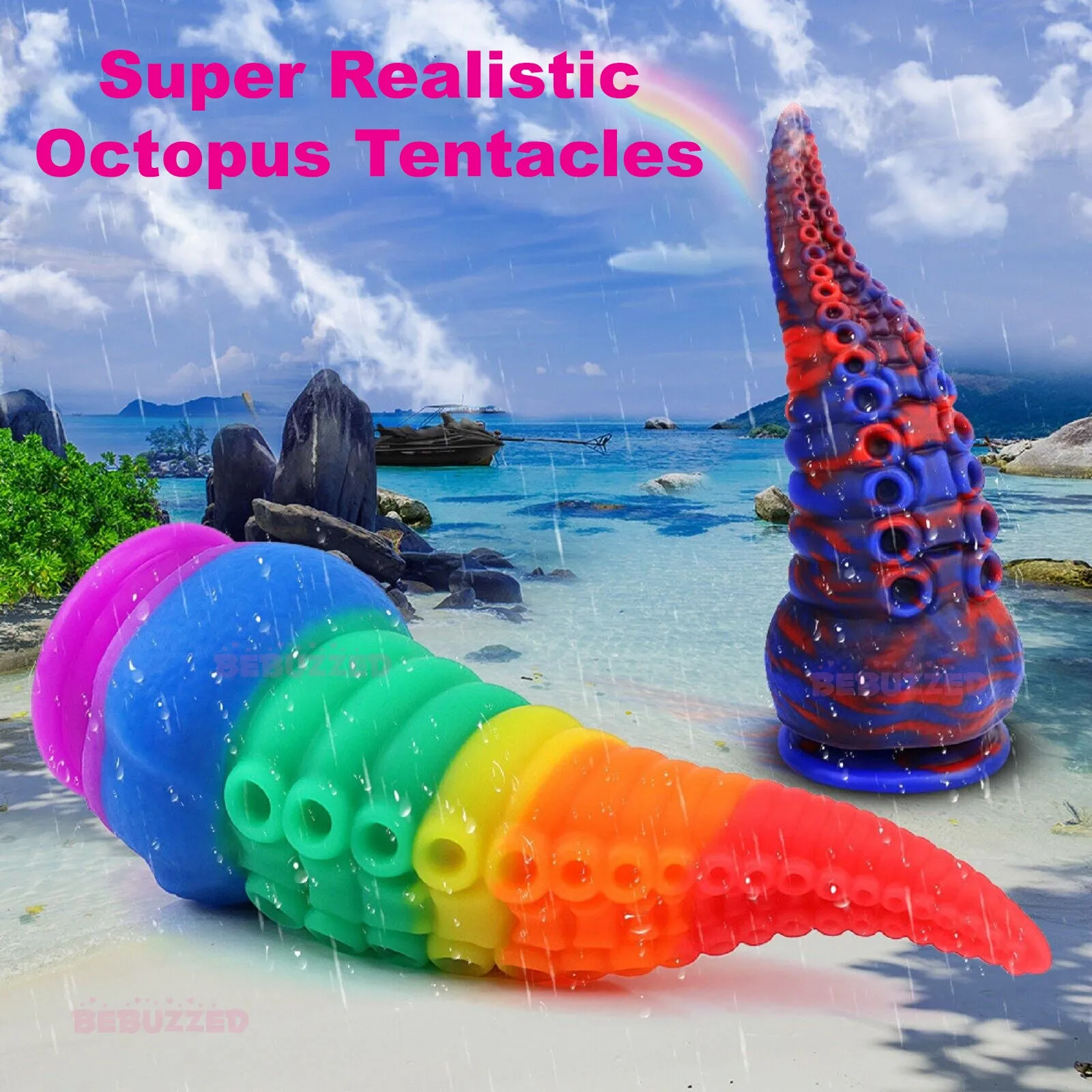 Fantasy Creature Octopus Tentacle Dildo Alien Anal Plug Large Cock Adult Sex Toy
