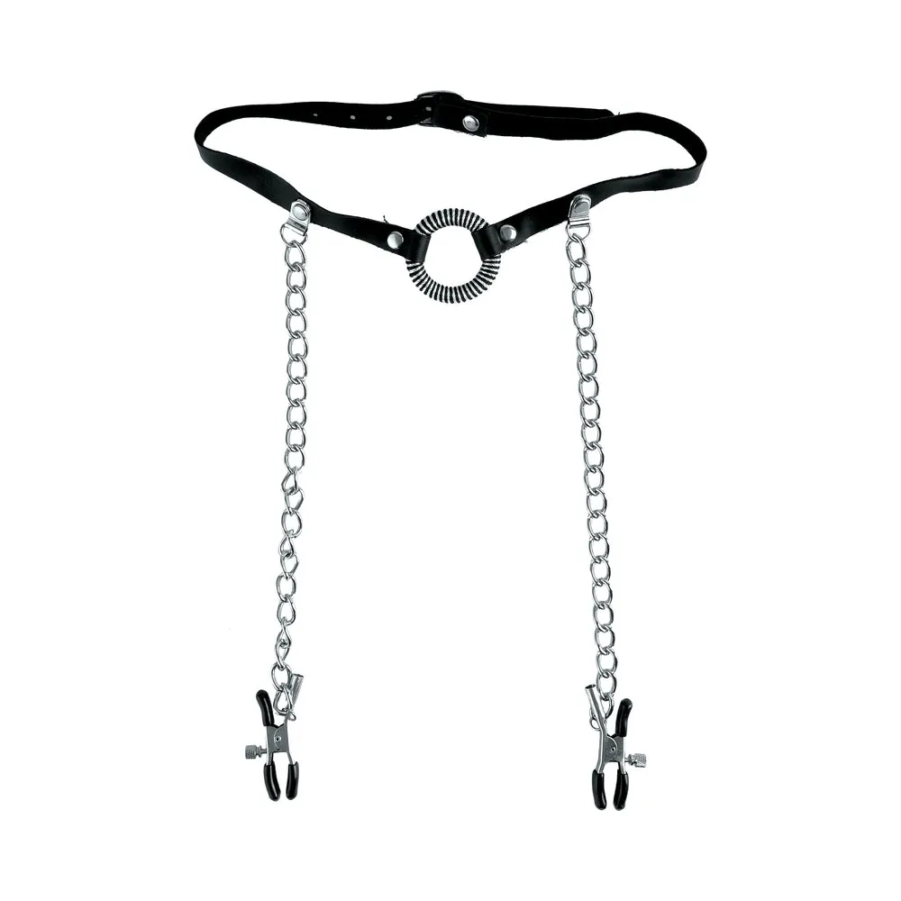 Fetish Fantasy Limited Edition O-Ring Gag & Nipple Clamps