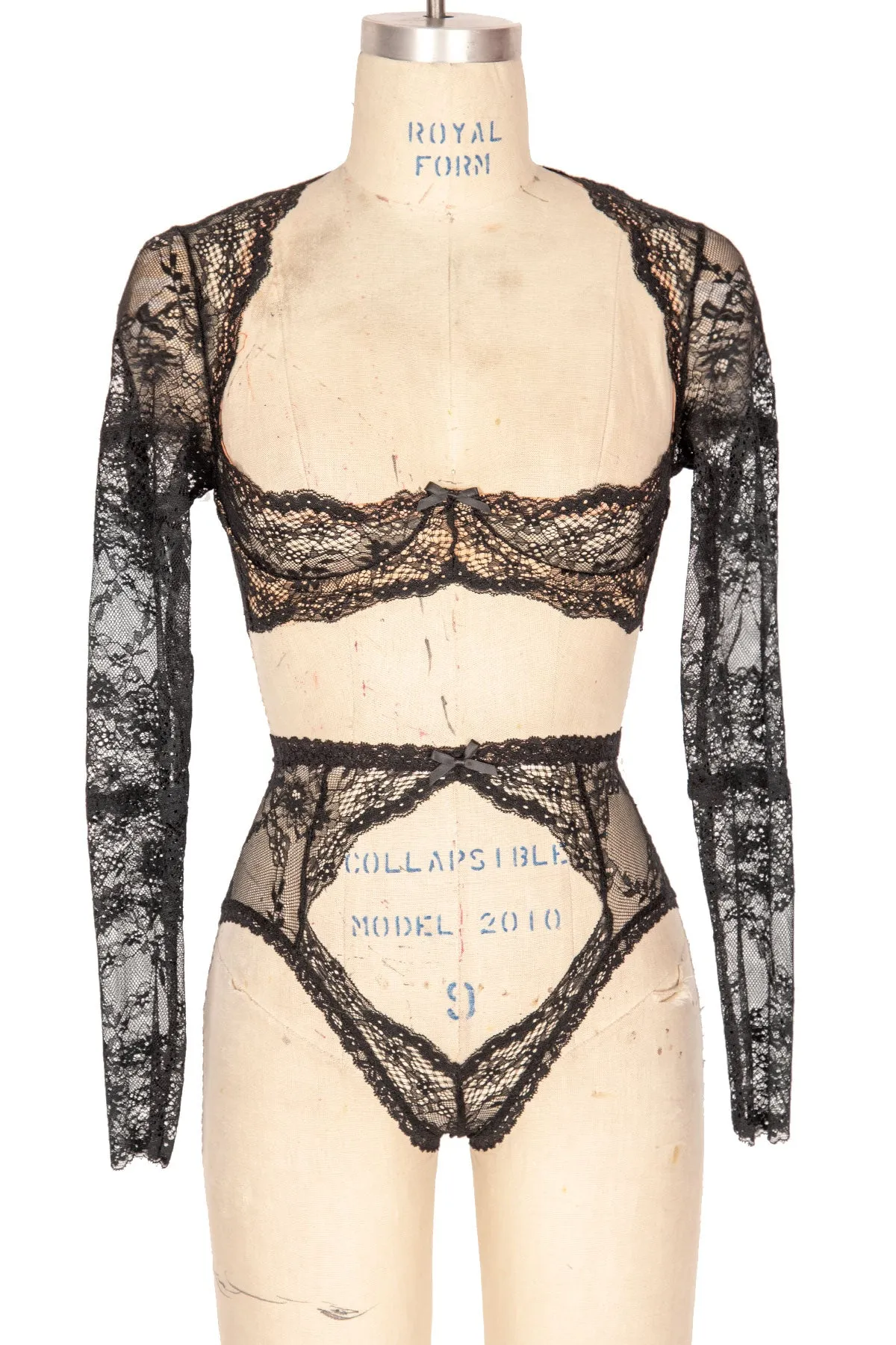 Grace High-Waisted Panty with Open Front & Lattice Butt