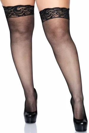 Lace Top Micro Net Stay-Ups