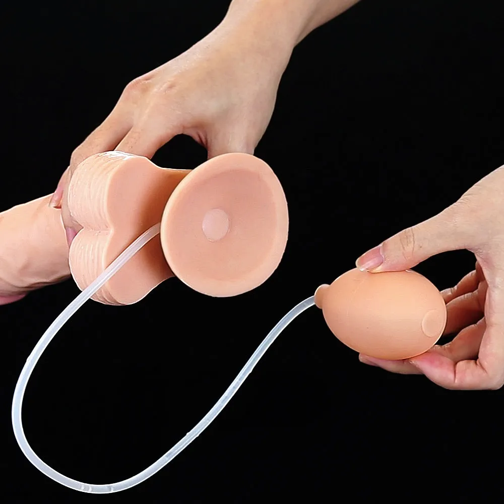 Lovetoy Cumming Softee Ejaculation Cock 9'' Balls Realistic Squirting Dildo