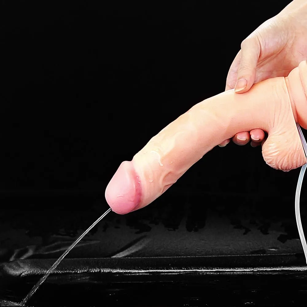 Lovetoy Cumming Softee Ejaculation Cock 9'' Balls Realistic Squirting Dildo