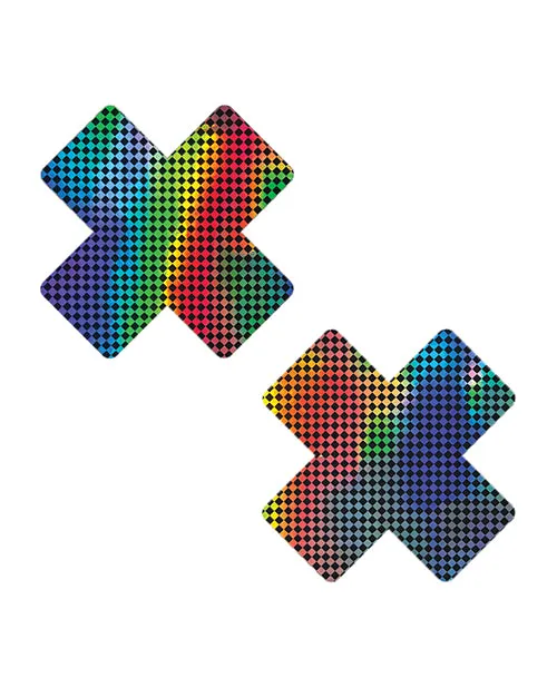 Neva Nude Holographic X Factor Pasties - O/S