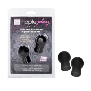 Nipple Play Advanced Silicone Nipple Suckers - Black