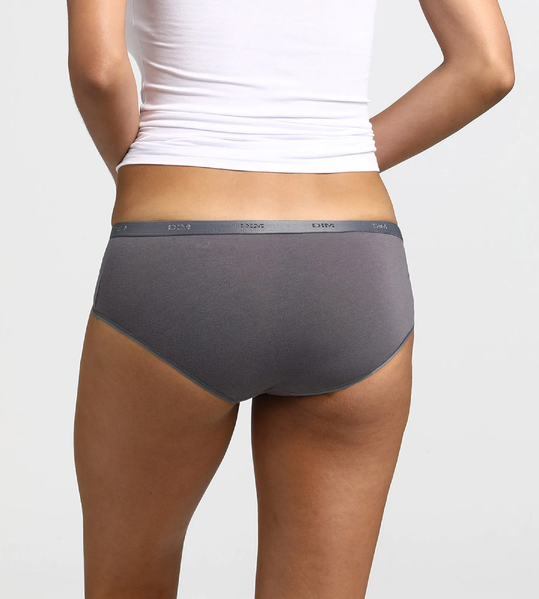 Pack of 3 taupe. pink and grey boxers Les Pockets EcoDIM