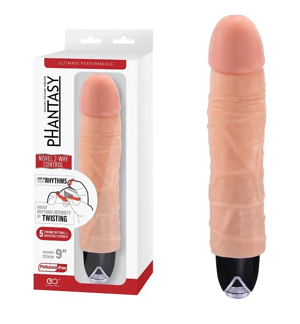 PHANTASY 7 SILICONE VIBRATOR - FLESH