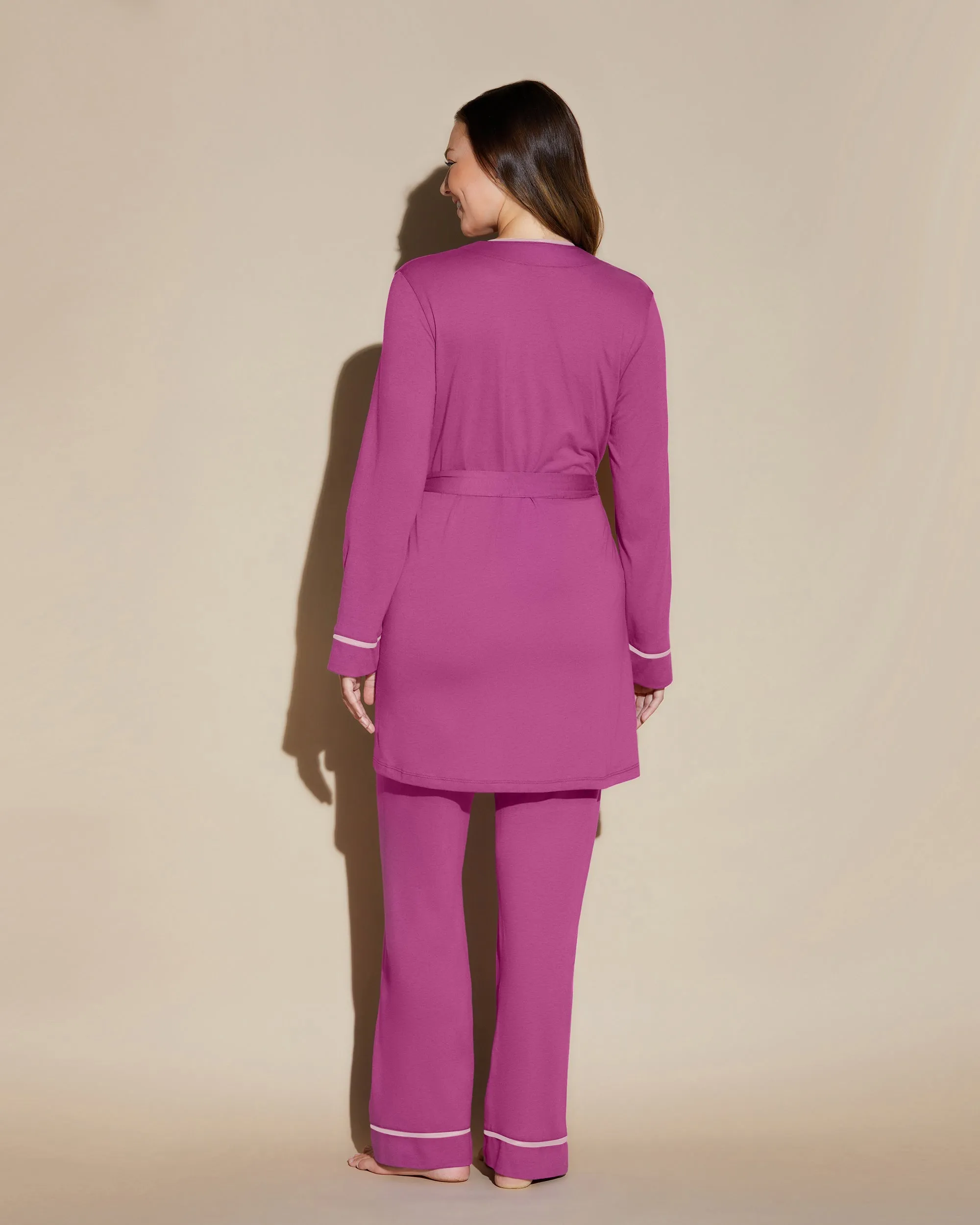 Pigiama Curvy 3 Pezzi Con Vestaglia