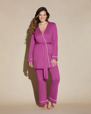 Pigiama Curvy 3 Pezzi Con Vestaglia