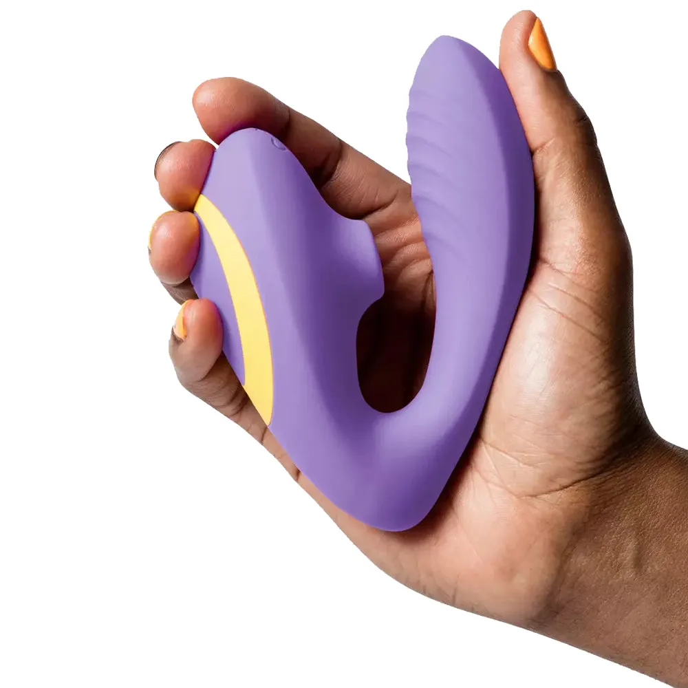 Romp Reverb Air Pulse Clitoral Stimulator G Spot Vibrator Combo