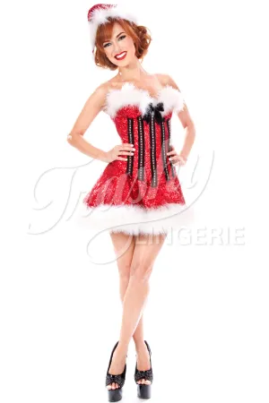 Sequined Christmas Vixen Ariana Skirt