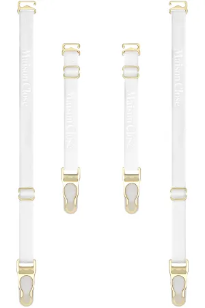 Signature Suspender Straps White