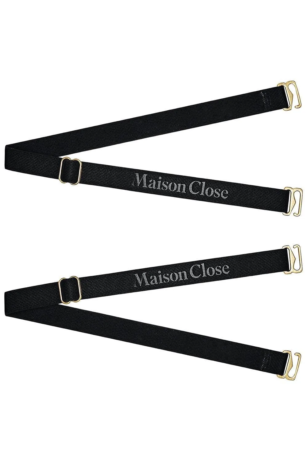 Signature Thong Straps Black/Gold