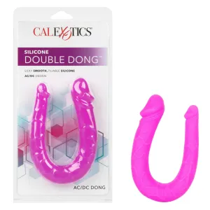 Silicone Double Dong Ac/dc Dong - Pink