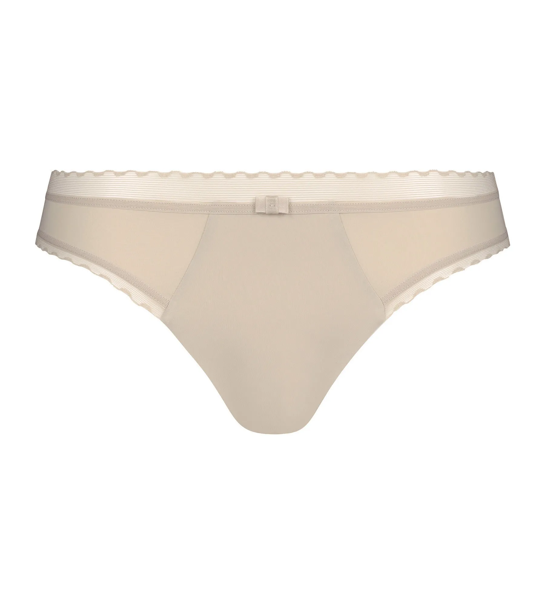 Slip femme en microfibre et tulle Nude Dim Daily Confort