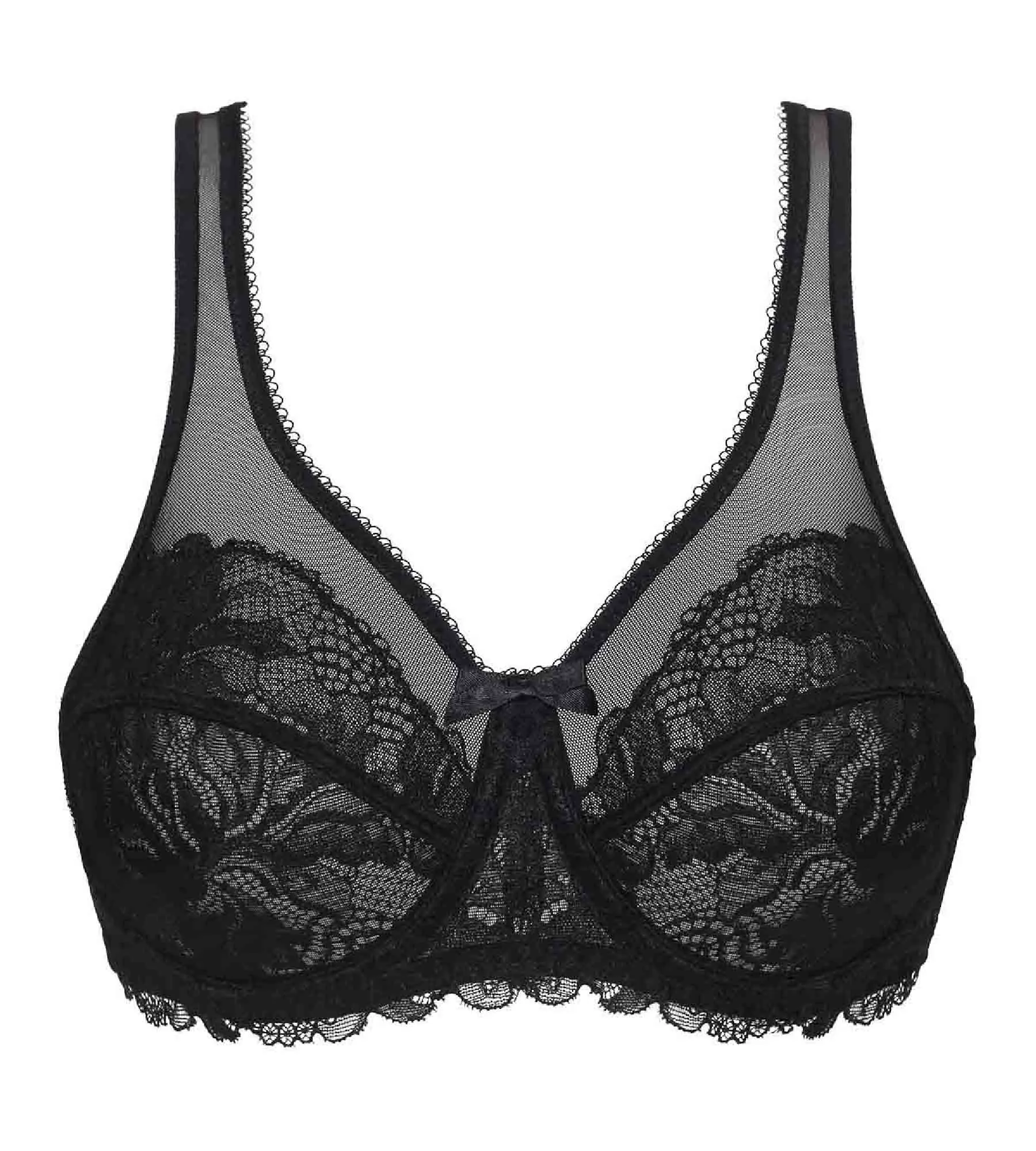 Soutien-Gorge emboîtant noir en dentelle Generous Essentiel