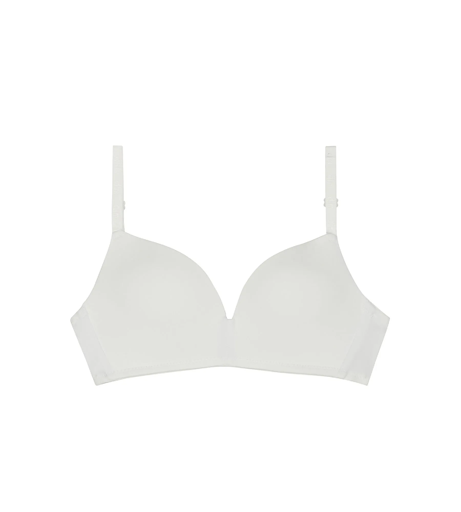 Soutien-gorge triangle Blanc à coques pour fille Dim Invisible