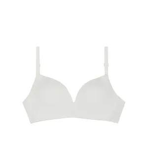Soutien-gorge triangle Blanc à coques pour fille Dim Invisible