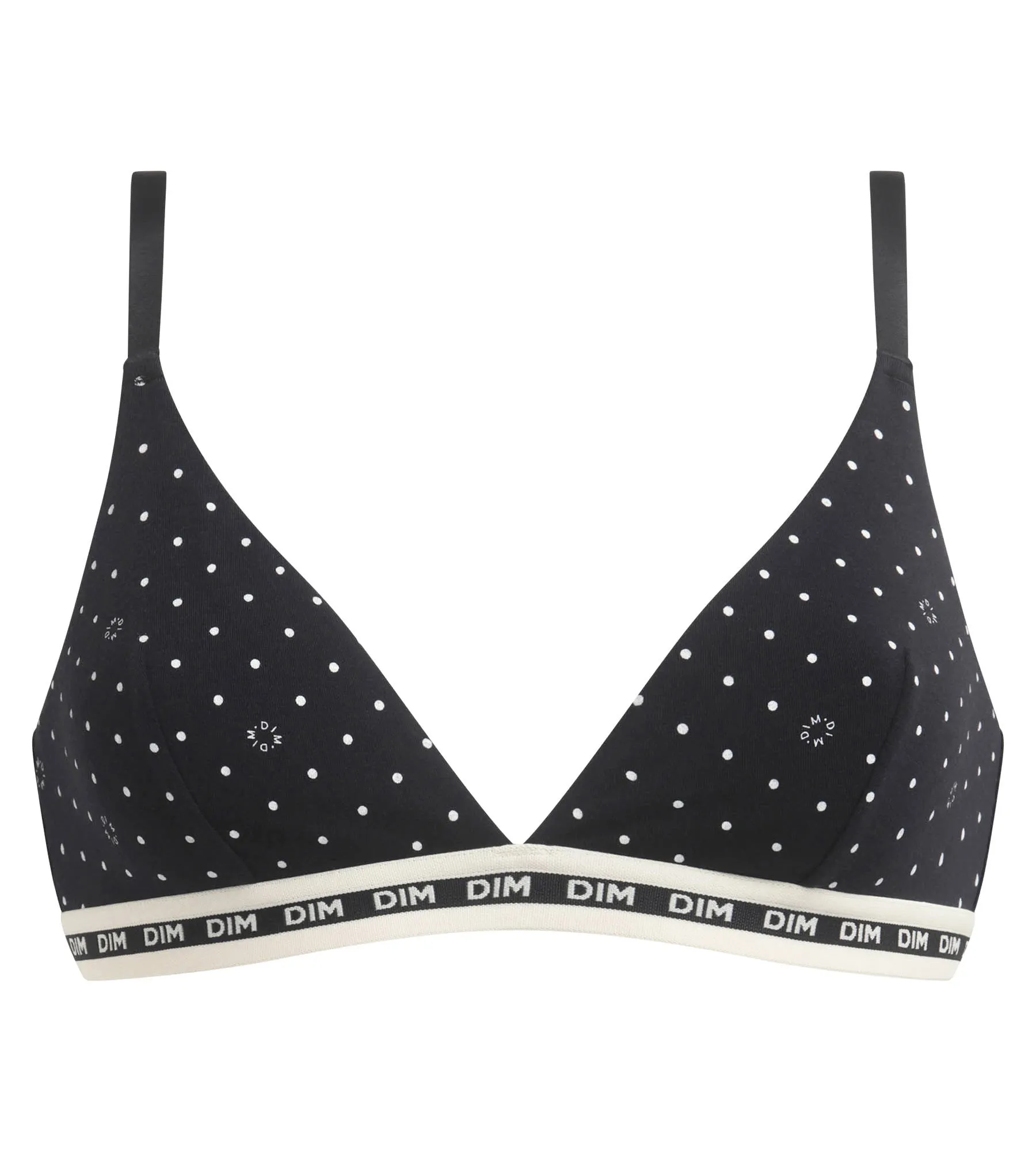 Soutien-gorge triangle sans armature en coton modal Noir Dimmania Dim Icons Essentiel