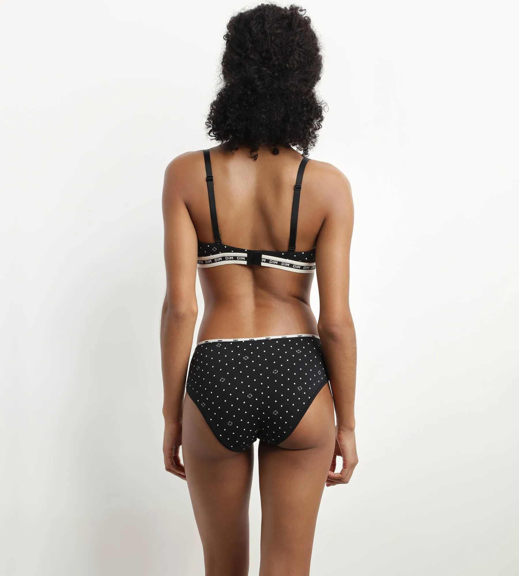 Soutien-gorge triangle sans armature en coton modal Noir Dimmania Dim Icons Essentiel