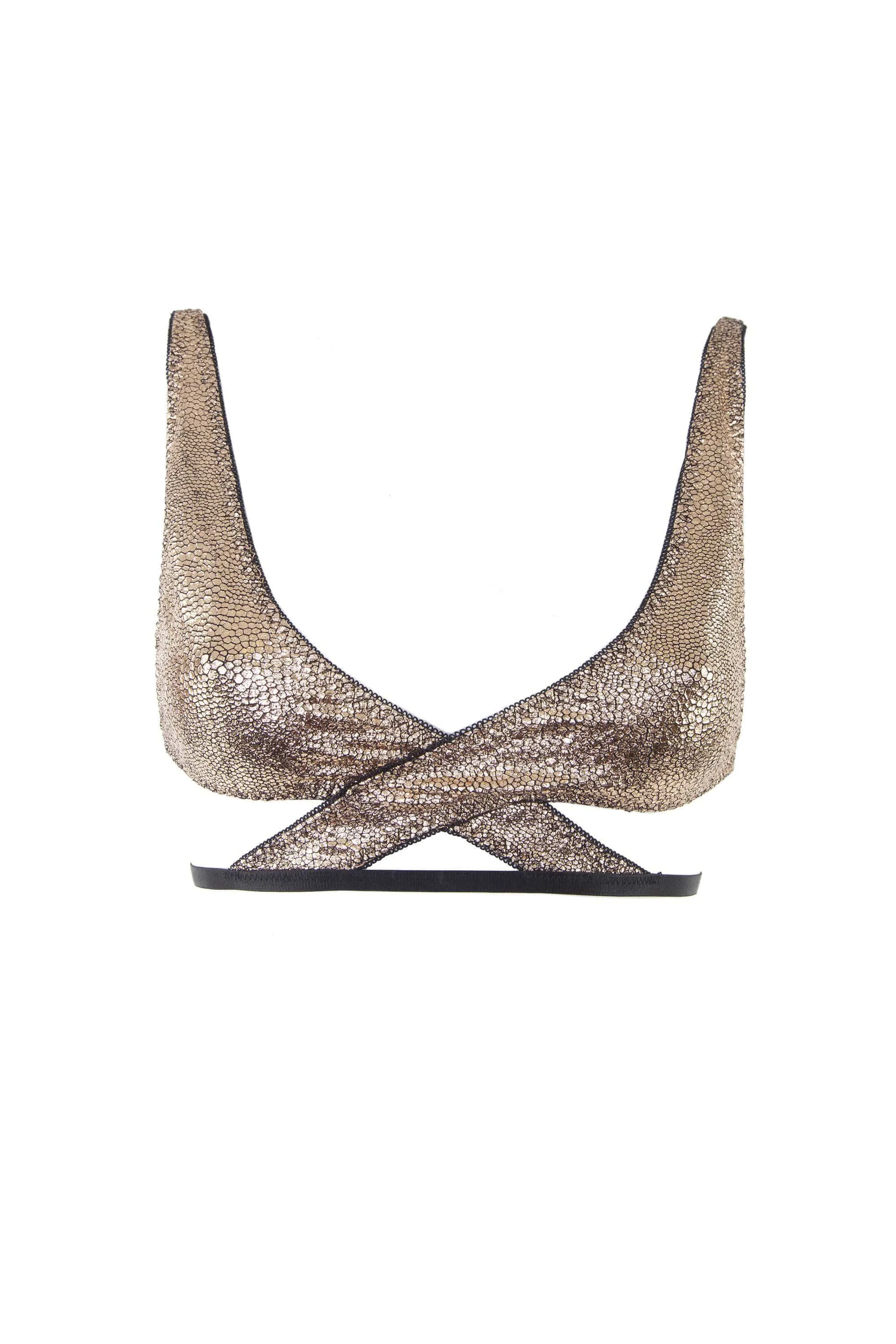 Star Gold Wrap Bra