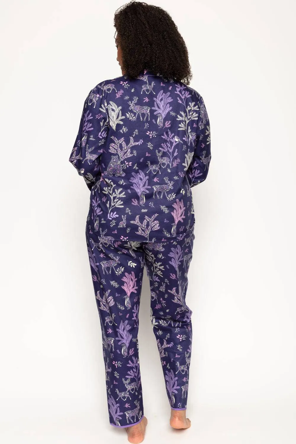 Violet Forest Animal Print Pyjama Pants. Size UK 8