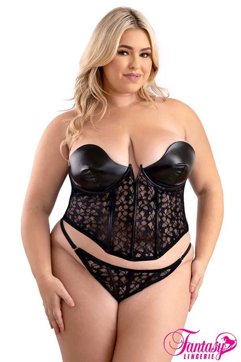 Wet Look Corset