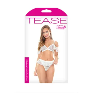 Wilhelmina Bralette & Panty Set- White- S/M