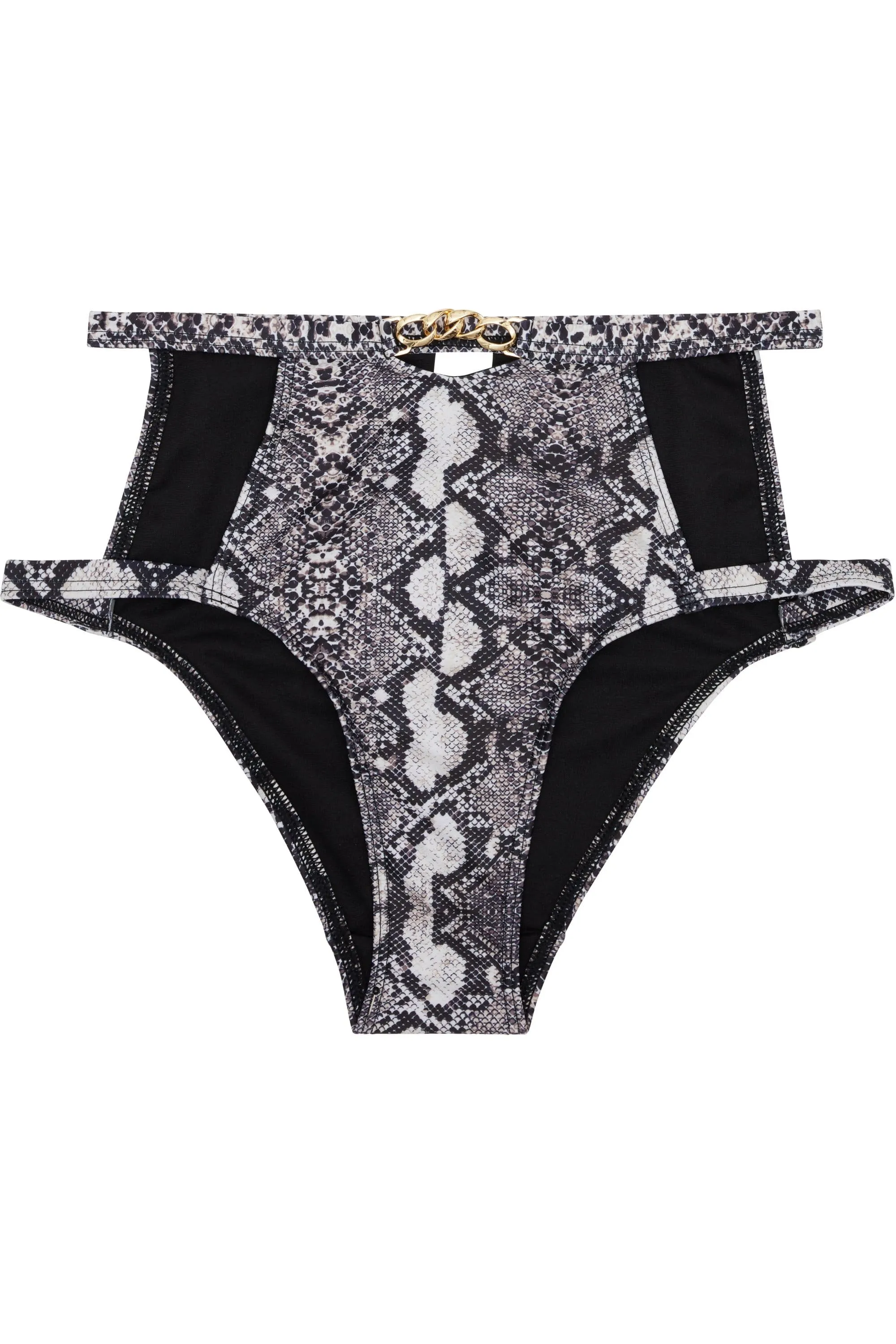 Wolf & Whistle Eco Snakeskin chain high waist brief